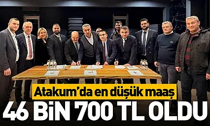 Atakum'da en düşük maaş 46 bin 700 TL oldu