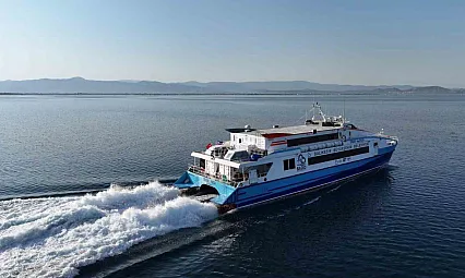 Bado'nun akçay-midilli seferleri sezonu tamamladı