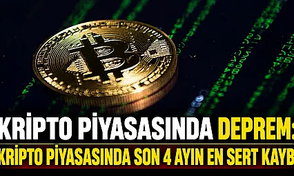 Bitcoin'de sert çöküş! Saatler içinde milyarlar silindi