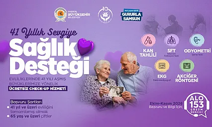 Büyükşehir'den 41 yıllık sevgiye sağlık desteği