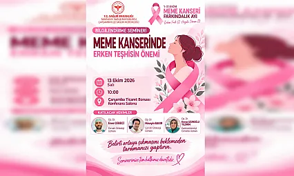 Çarşamba'da Meme Kanseri Farkındalığı için dikkat çeken çalışma