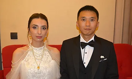 Çin'de başlayan aşk Ünye'de evlilikle taçlandı