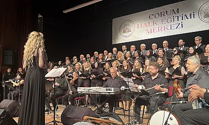Çorum'da Türk sanat ve halk müziği ezgileriyle dolu gece