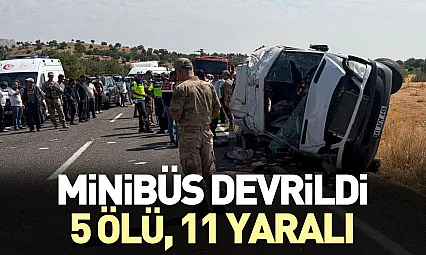 Diyarbakır Lice'de feci minibüs kazası