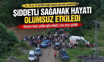 Denize girmek yasaklandı