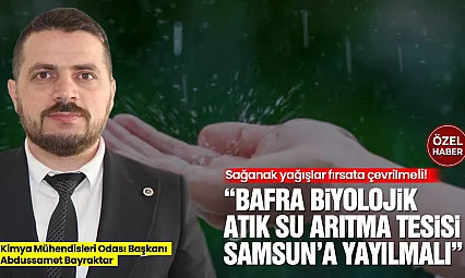 Kimya Mühendisleri Odası'ndan tüm Türkiye'ye 'Su Hasadı' çağrısı