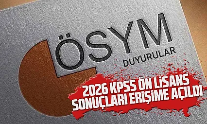 KPSS ön lisans sonuçları açıklandı
