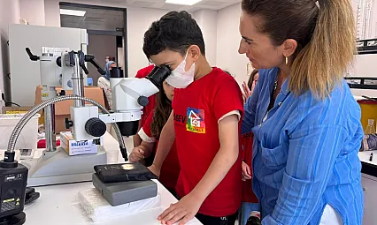 LÖSEV'li çocuklar OMÜ'de bilimin izini sürdü