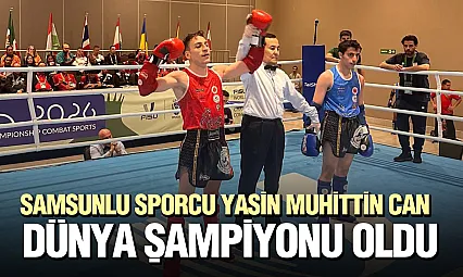 Milli sporcu Yasin Muhittin Can Brezilya'da dünya şampiyonu oldu