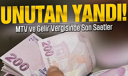 MTV ve gelir vergisinde kritik gün