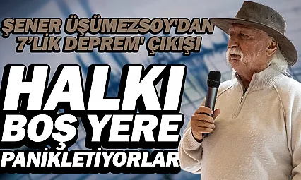Prof. Dr. Şener Üşümezsoy'dan Marmara Açıklaması: Büyükçekmece ile Yeşilköy Arasında Fay Yok