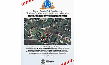 Recep Tayyip Erdoğan Bulvarı'nda Trafik Düzenlemesi Yapıldı