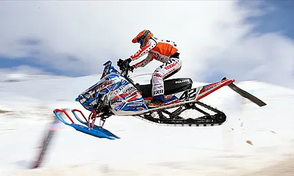 Rize'de Dünya Kar Motosikleti heyecanı