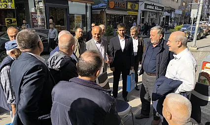 Saadet Partisi'nden Çarşamba'da esnaf ziyareti