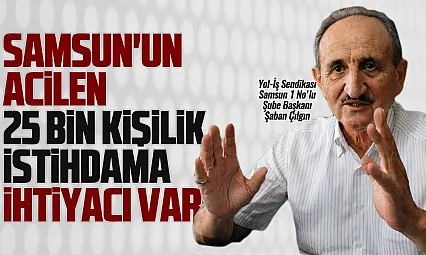 Şaban Çılgın, 'En büyük sorun işsizlik'