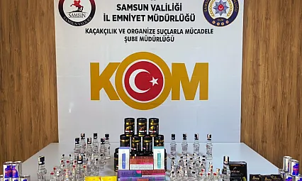 Samsun'da alkol ve tütüne operasyon