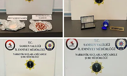 Samsun'da dev narkotik operasyonu: 3 ilçede 7 gözaltı