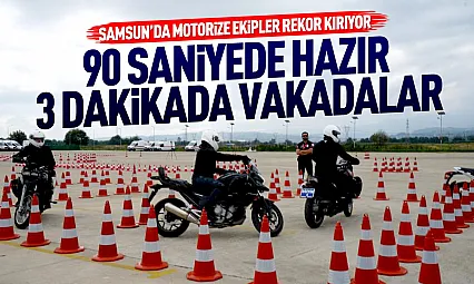 Samsun'da motorize ekipler 800 vakaya ulaştı