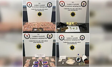 Samsun'da Uyuşturucu Operasyonunda 10 Gözaltı