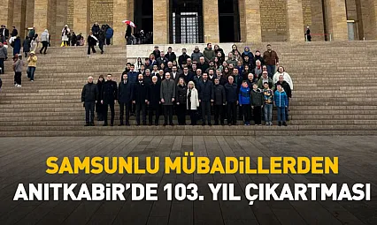 Samsunlu mübadillerden Anıtkabir'de 103. yıl çıkartması