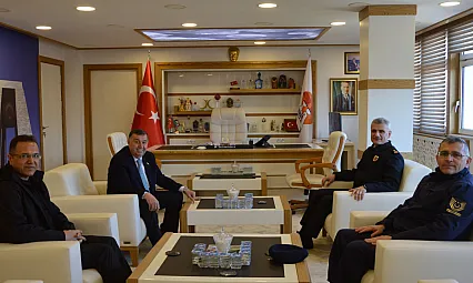 Tuğgeneral Bakçepınar'dan Havza Belediyesine ziyaret