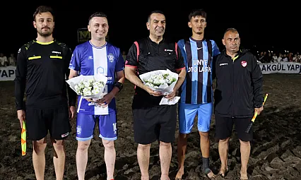 Ünye'de manyetik kum futbolu heyecanı: Şampiyon Gökkar İnşaat Ünyespor oldu