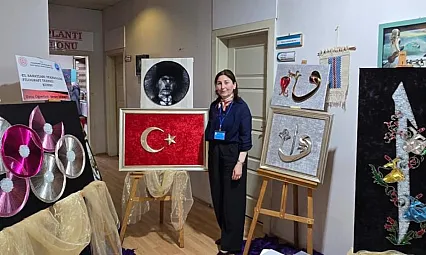 Vezirköprü'de çivi ve teller sanata dönüşüyor
