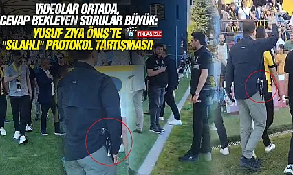 Bitlisspor - Çarşambaspor karşılaşmasında silahlı gövde gösterisi