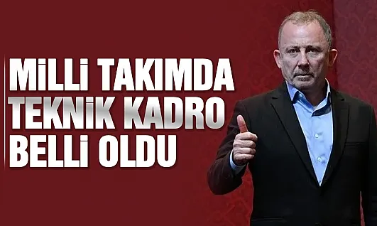 A Milli Takım'da Sergen Yalçın'ın teknik ekibi açıklandı