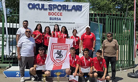 Samsun'un bocce'de üst üste ikinci Türkiye şampiyonluğu sevinci