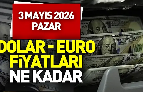 3 Mayıs  Pazar günü Dolar Euro kaç TL?