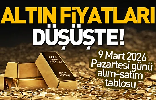 Altın fiyatları düşüşte! 9 Mart'ta gram, çeyrek ve Cumhuriyet altını ne kadar?