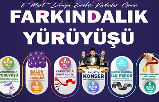 Atakum'da 8 Mart haftası yarın başlıyor