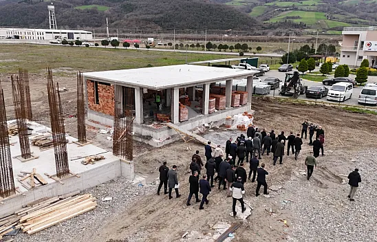 Bafra OSB'de yeni hizmet binalarının inşaatları sürüyor
