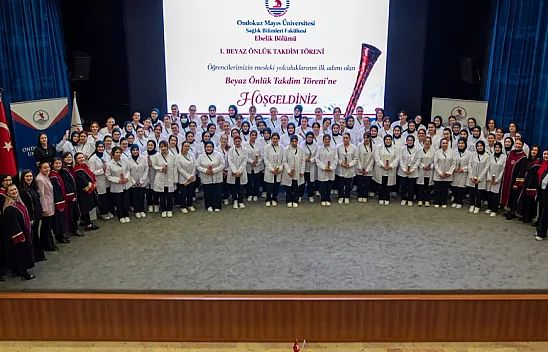 Beyaz önlük heyecanı: OMÜ'de 97 öğrenci mesleğe ilk adımını attı