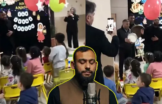Canik'te minikler 'Kabe'de Hacılar Hu Der Allah' ilahisine eşlik etti