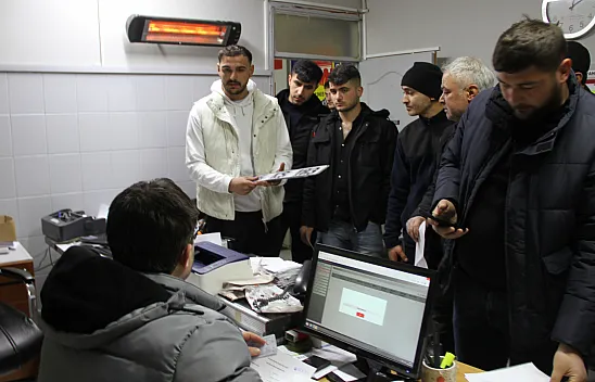Çarşamba'da 'app plaka' paniği: Şoförler odası doldu taştı