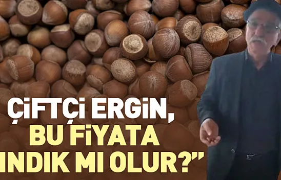 Çiftçi Ergin, 'Bu fiyata fındık mı olur?'
