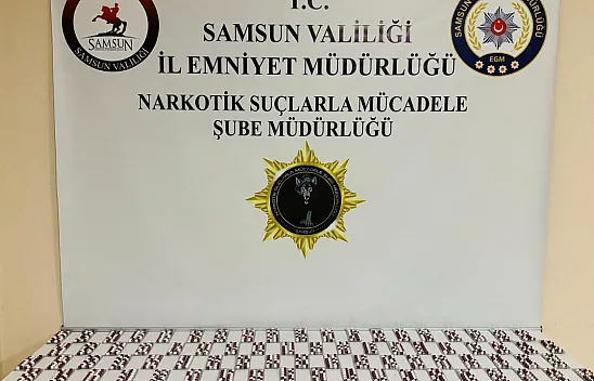 İlkadım'da 1192 adet sentetik ecza ele geçirildi