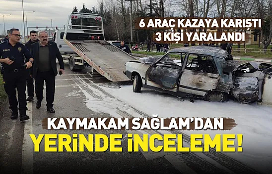 Kaymakam Sağlam'dan yerinde inceleme!