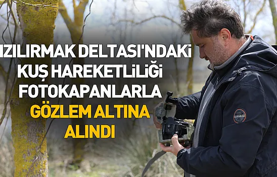 Kızılırmak Deltası'ndaki kuş hareketliliği fotokapanlarla izleniyor