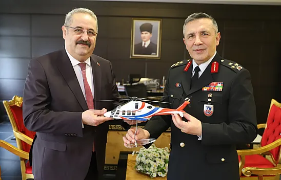 Korgeneral Güzel'den Kaymakam Sağlam'a ziyaret