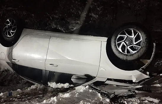 Korkunç kaza! Samsun'da otomobil şarampole devrildi