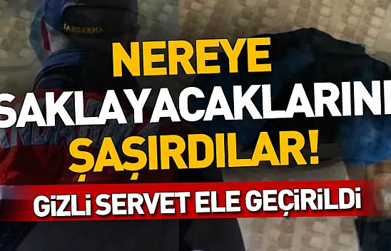 Nereye saklayacaklarını şaşırdılar! Gizli servet ele geçirildi