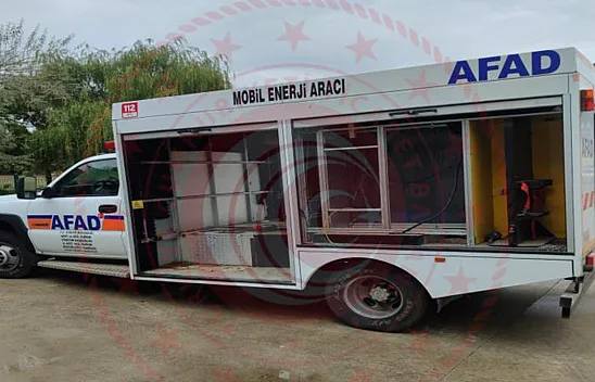 Samsun AFAD'ın mobil enerji aracı satışa çıktı