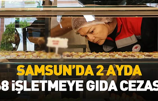 Samsun'da 2 ayda 68 işletmeye gıda cezası