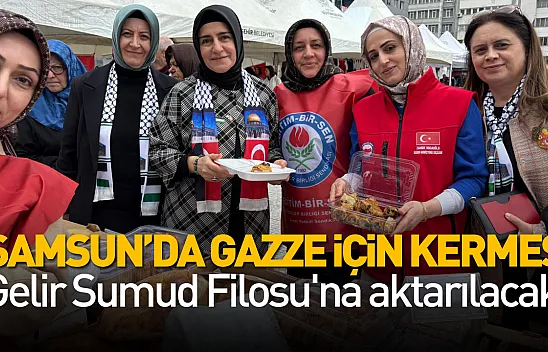 Samsun'da Gazze için kermes: Gelir Sumud Filosu'na aktarılacak