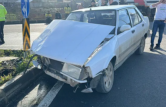 Samsun'da hastane kavşağında bir kaza daha yaşandı