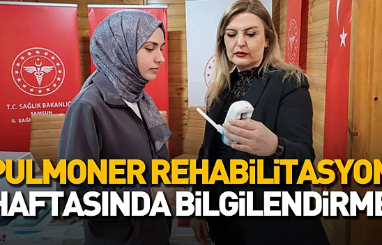 Samsun'da Pulmoner Rehabilitasyon Haftası'nda akciğer sağlığına dikkat çekildi