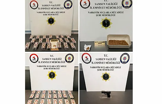 Samsun'da zehir tacirlerine darbe: 8 gözaltı
